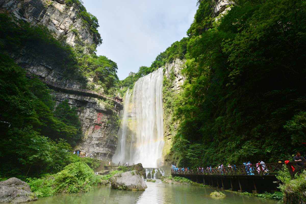 湖北第一、全國(guó)第四的三峽大瀑布